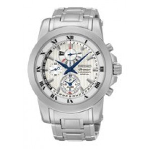 Bracelet de montre Seiko 7T86-0AD0 / SPC159P1 / M09B311J0 Acier 21mm