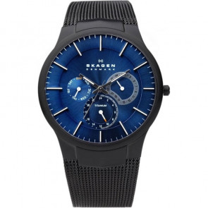 Bracelet de montre Skagen 809XLTBN Acier Noir 