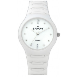 Bracelet de montre Skagen 817SSXC Céramique Blanc 22mm