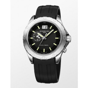 Bracelet de montre Raymond Weil SU2201-8200-18 / 8200-18 Caoutchouc Noir 22mm