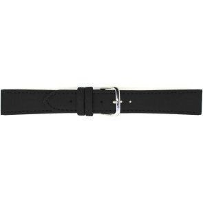 Bracelet de montre 823.01.10 Cuir Noir 10mm + coutures noires