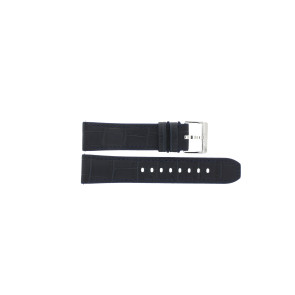 Bracelet de montre Universel 83619-06-22-C / + Lugs Cuir/Plastique Bleu 22mm