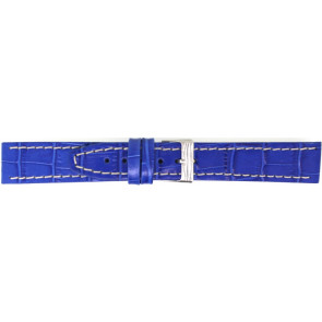 Bracelet de montre Universel 850.16.18 Cuir Bleu 18mm