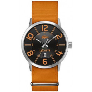 Lacoste bracelet de montre 2010511 / LC-44-1-14-2213 Nylon Orange 24mm + coutures oranges