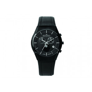 Bracelet de montre Skagen 901XLBLB Cuir Noir