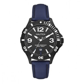 Bracelet de montre A13025G Cuir Bleu 20mm