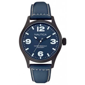 Bracelet de montre Nautica A13615G Cuir Bleu 22mm