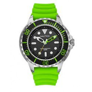 Nautica bracelet de montre A18634G Silicone Vert 22mm