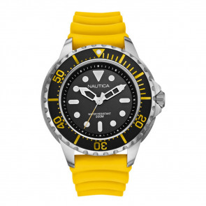 Nautica bracelet de montre A18635G Silicone Jaune 22mm