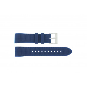 Bracelet de montre Nautica A21018G / A15103G / NAPSDG004 Silicone Bleu 22mm