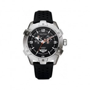 Bracelet de montre Nautica A32516G Caoutchouc Noir