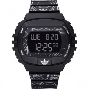 Bracelet de montre Adidas ADH6096 Plastique Noir 15mm