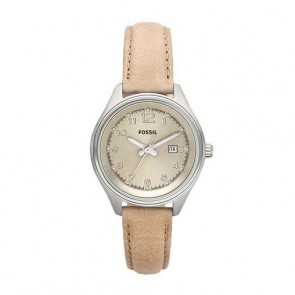 Bracelet de montre Fossil AM4377 Cuir Beige 22mm