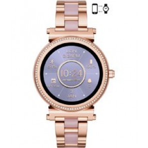 Bracelet de montre Michael Kors AMKT5041 Acier inoxydable Rosé 18mm