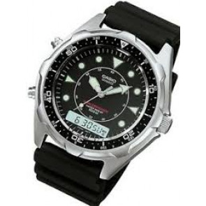 Casio bracelet de montre 70368314 Plastique Noir 22mm 