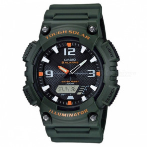 Bracelet de montre Casio AQS810W-3AV / 10410730 Caoutchouc Vert 18mm
