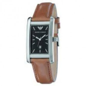 Bracelet de montre Armani AR0119 Cuir Brun 18mm