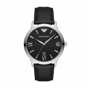 Bracelet de montre Armani AR11210 Cuir Noir 22mm