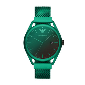 Bracelet de montre Armani AR11326 Aluminium Vert 20mm