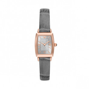 Bracelet de montre Armani AR11504 Cuir Gris 12mm