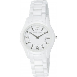 Bracelet de montre Armani AR1443 Céramique Blanc