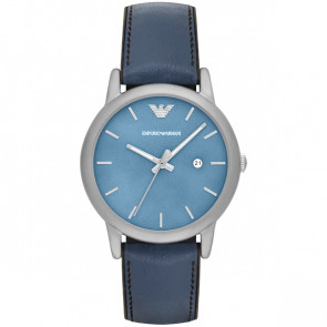 Bracelet de montre Armani AR1972 Cuir Bleu 20mm