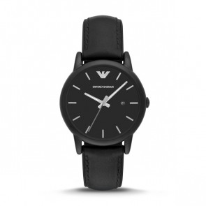 Bracelet de montre Armani AR1973 Cuir Noir 20mm