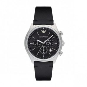 Bracelet de montre Armani AR1975 Cuir Noir 22mm
