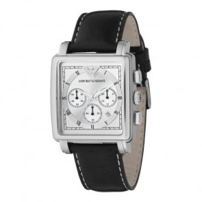 Bracelet de montre Armani AR5332 Cuir Noir 22mm