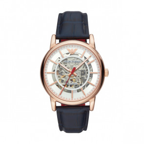 Bracelet de montre Armani AR60009 Cuir Bleu 22mm