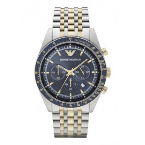 Bracelet de montre Armani AR6088 Acier Bicolore 24mm