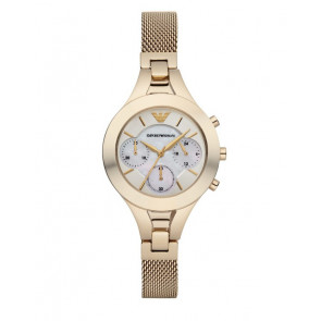 Bracelet de montre Armani AR7390 Milanais Plaqué or