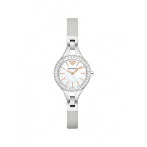 Bracelet de montre Armani AR7426 Cuir Blanc 8mm