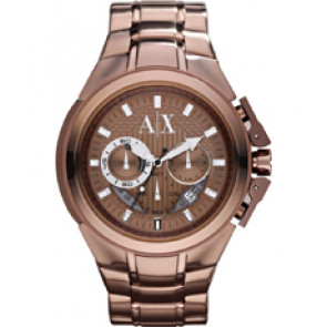 Bracelet de montre Armani Exchange AX1191 Acier Brun 13mm