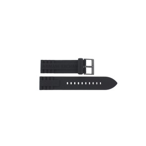 Armani bracelet de montre AX-1212 Silicone Noir 22mm 