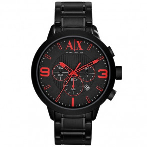 Bracelet de montre Armani Exchange AX1352 Acier Noir