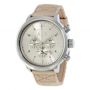 Bracelet de montre Armani AX1374 Nylon Brun clair 23mm