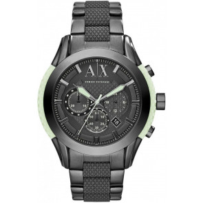 Bracelet de montre Armani Exchange AX1385 Acier Gris anthracite 22mm