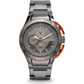 Bracelet de montre Armani Exchange AX1405 Acier inoxydable Gris anthracite 19mm