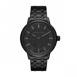 Bracelet de montre Armani Exchange AX1457 Acier Noir 22mm