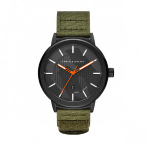 Bracelet de montre AX1468 Cuir/Textile Vert 22mm