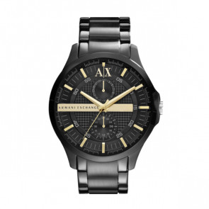 Bracelet de montre Armani AX2121 Acier Noir 22mm