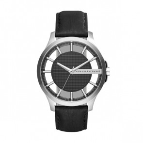 Bracelet de montre Armani Exchange AX2186 Cuir Noir