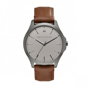 Bracelet de montre Armani Exchange AX2195 Cuir Brun 22mm