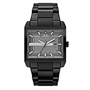 Bracelet de montre AX2202 Acier Noir 28mm