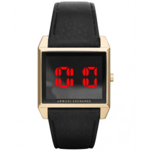 Bracelet de montre AX2220 Cuir Noir 22mm