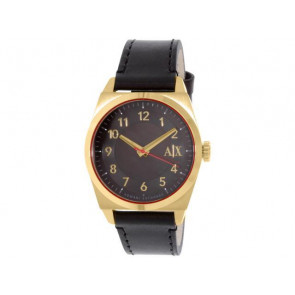 Bracelet de montre Armani Exchange AX2306 Cuir Noir 22mm