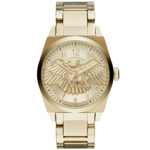 Bracelet de montre Armani Exchange AX2309 Acier Plaqué or 22mm