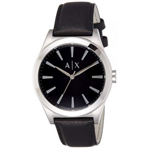 Bracelet de montre Armani Exchange AX2323 Cuir Noir 22mm