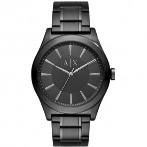 Bracelet de montre Armani Exchange AX2326 Acier Noir 22mm